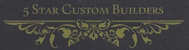 5 star Custom Builders Logo Picture